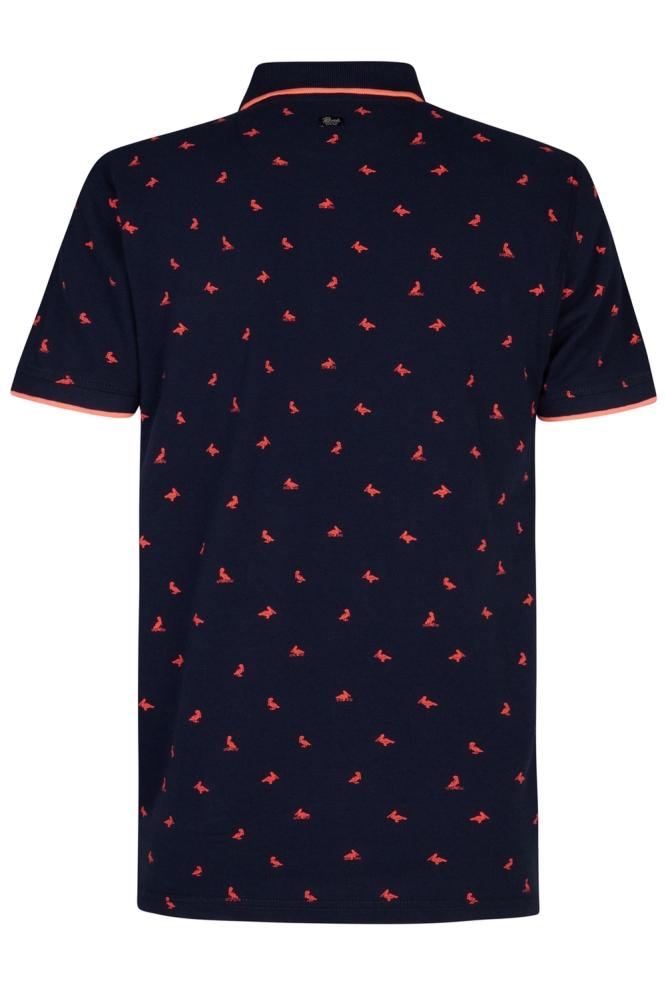 POLO MET ALLOVER PRINT M 1050 POL106 5178 Navy Blue